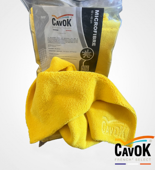 25 Micro Fibre Haut de gamme 40x40 Jaune.