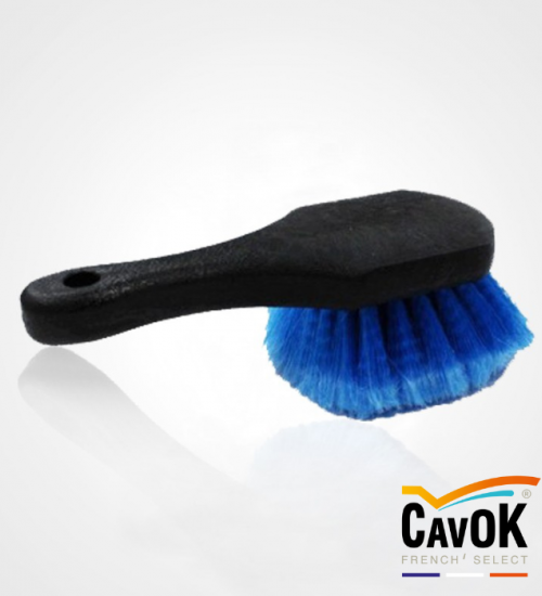 Brosse Jante ronde avec manche 20 cm