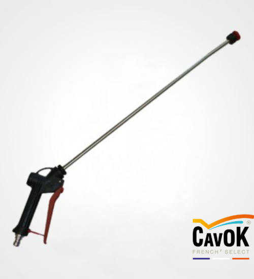 LANCE INOX 60 CM + POIGNÉE ÉQUIPÉE