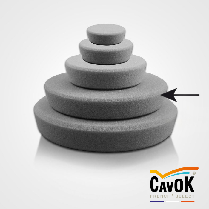Mousse A7 UH Grise 125MM Circulaire 1 pièce