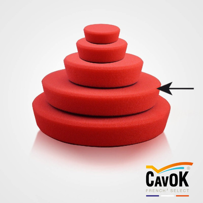 Mousse A7 UF Rouge 125MM circulaire 1 pièce