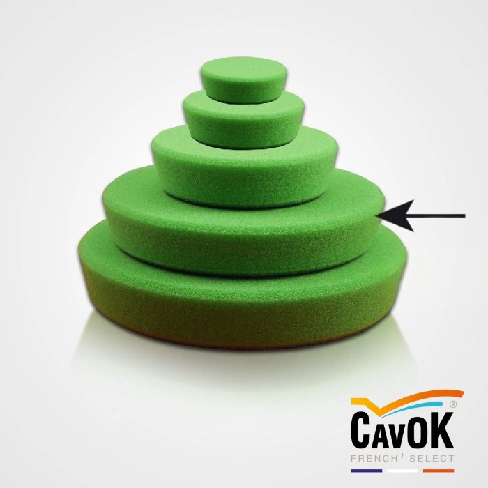 Mousse A7 UH Verte 125MM circulaire 1 pièce