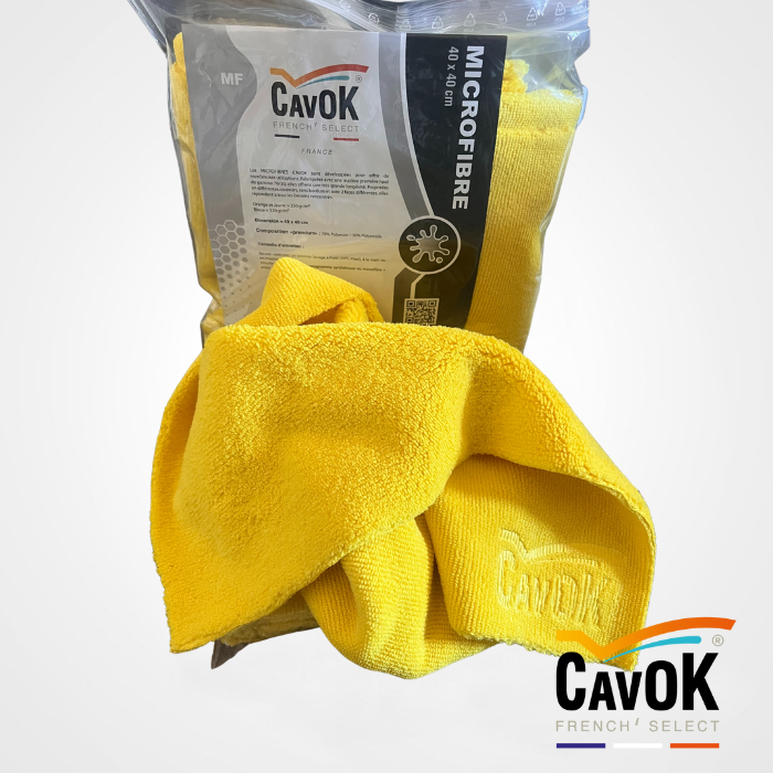 25 Micro Fibre Haut de gamme 40x40 Jaune.
