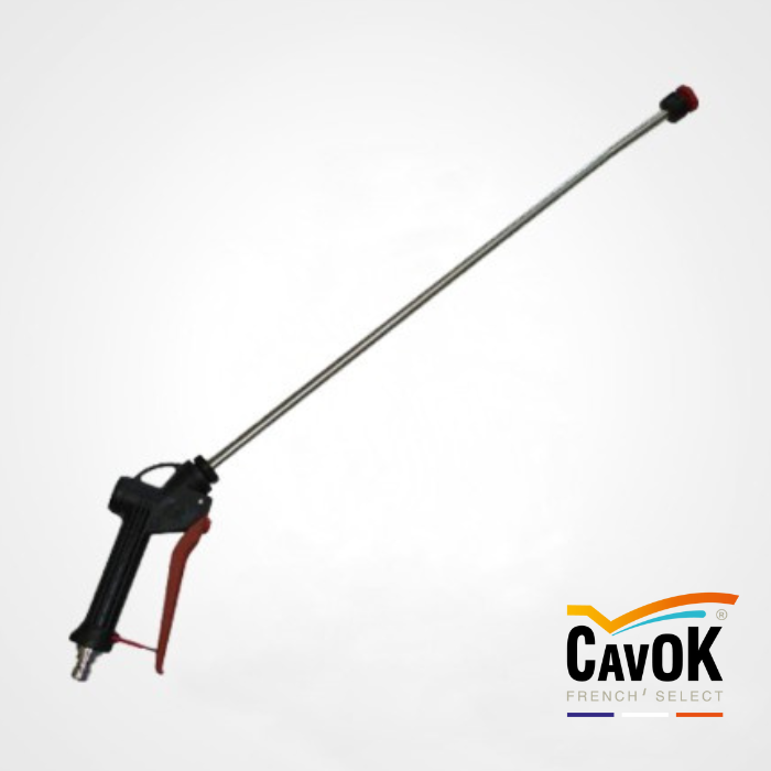 LANCE INOX 60 CM + POIGNÉE ÉQUIPÉE
